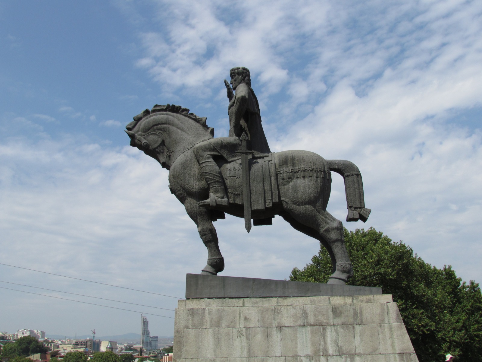 Tbilisi - Statue of Vakhtang Gorgasali