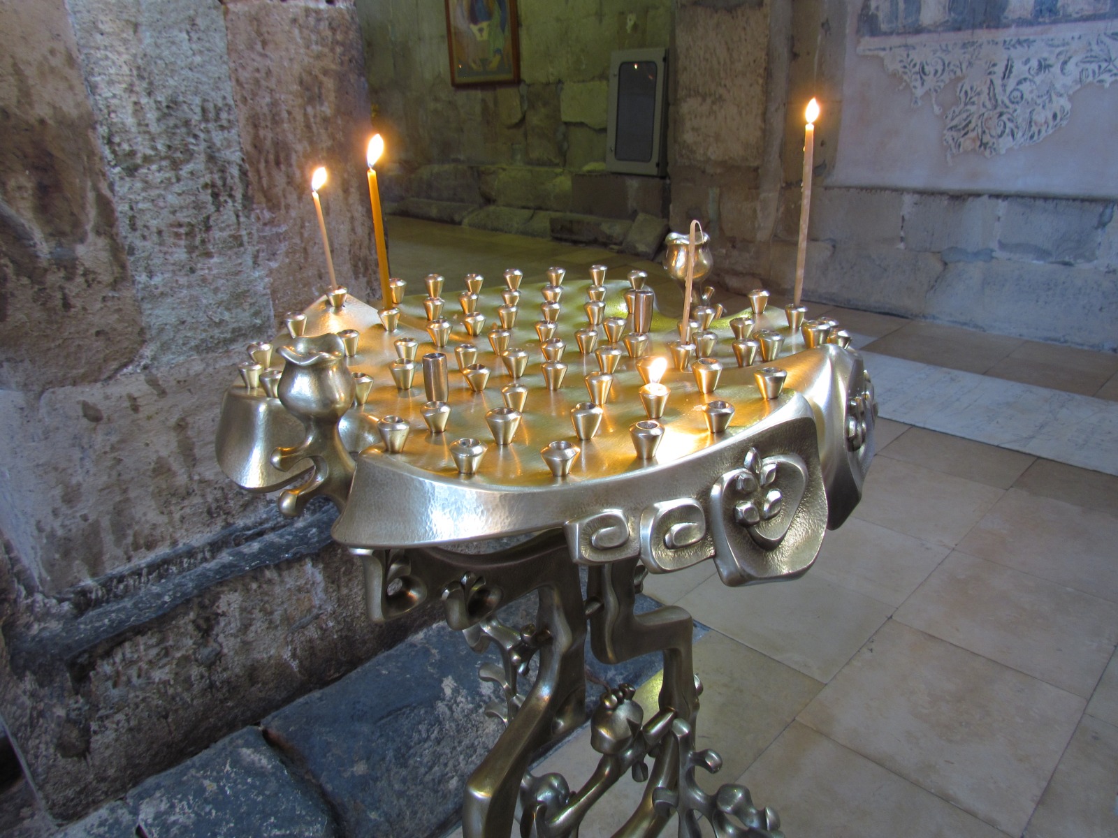 Mtskheta - Svetitskhoveli cathedral - Candle holder