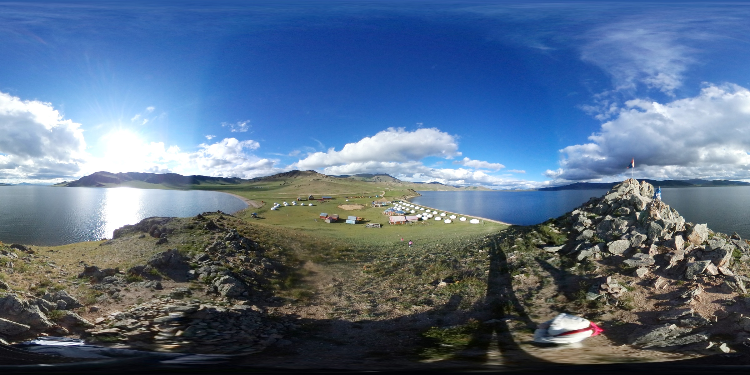 Terkhiin Tsagaan Lake - Maikhan Tolgoi ger camp - 360 panorama