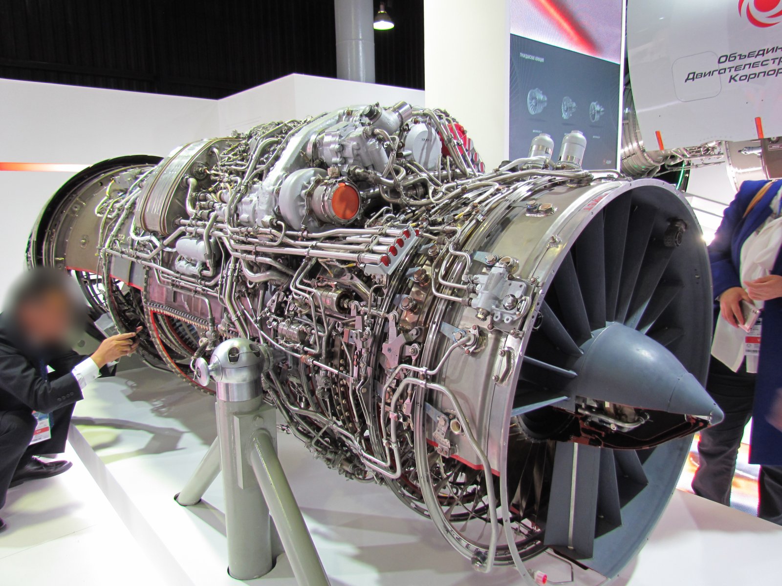 MAKS air show - NPO Saturn AL-41F engine (used in Su-35)