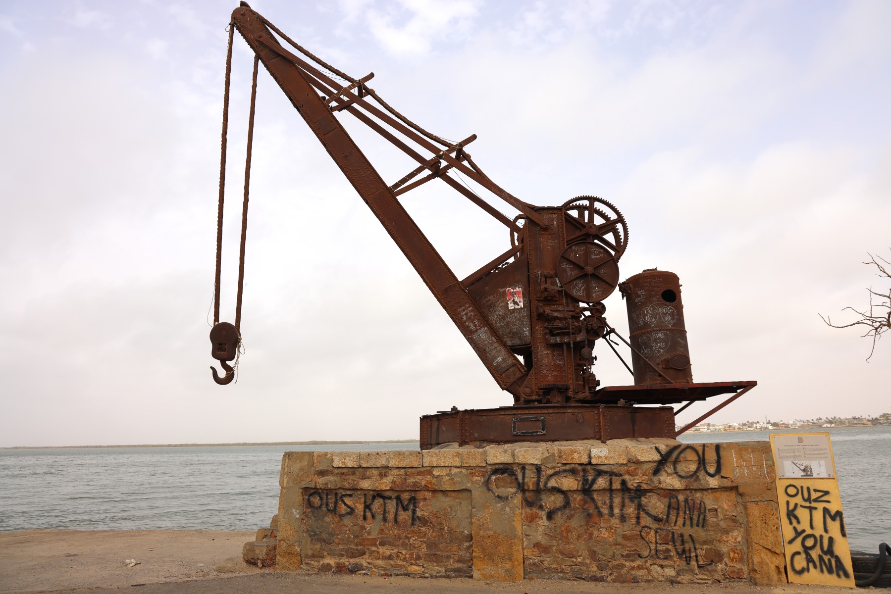 Saint Louis - La Grue Nord - Old steam crane from 1883