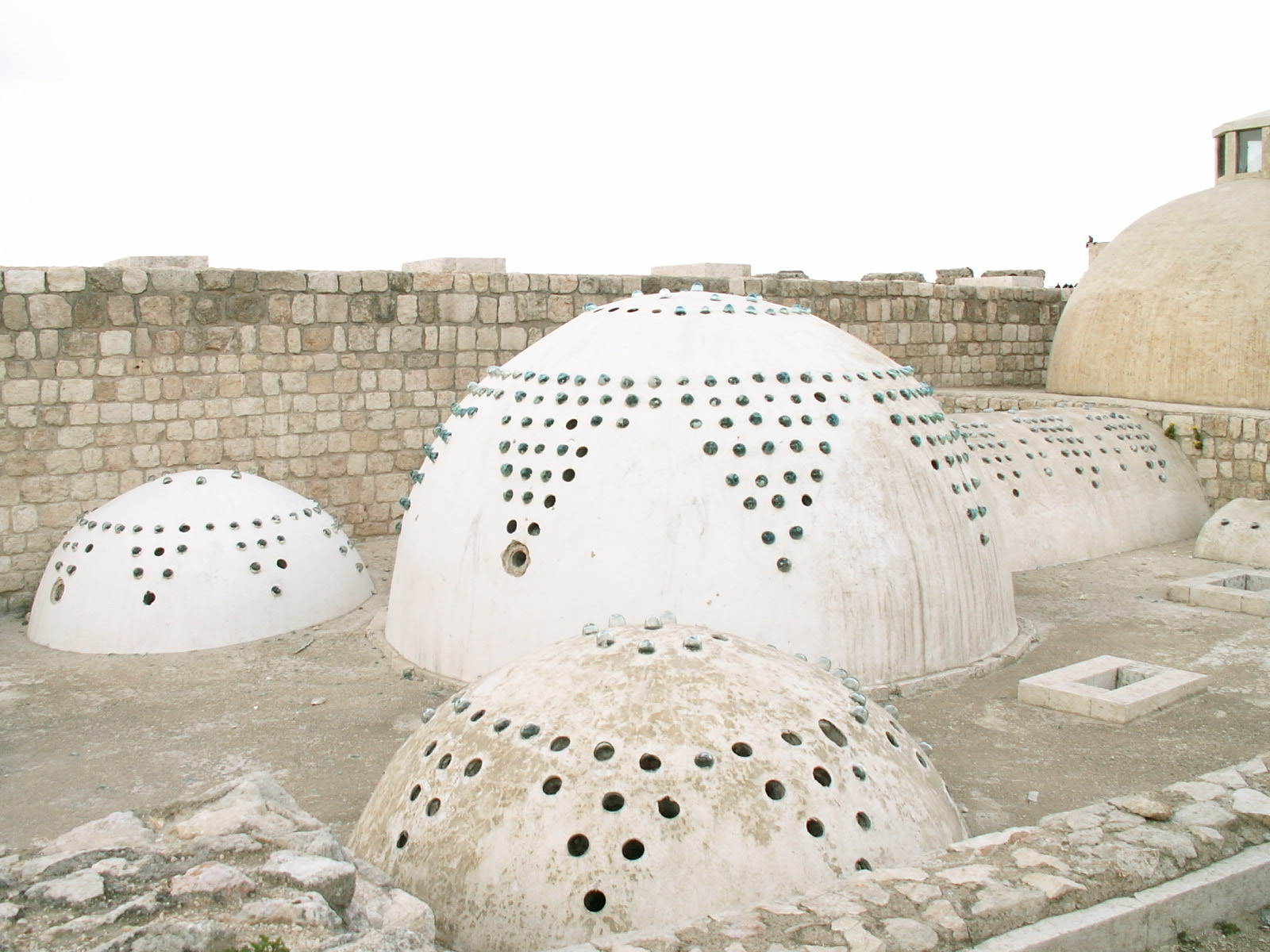 Aleppo - Citadel - Hamam roof