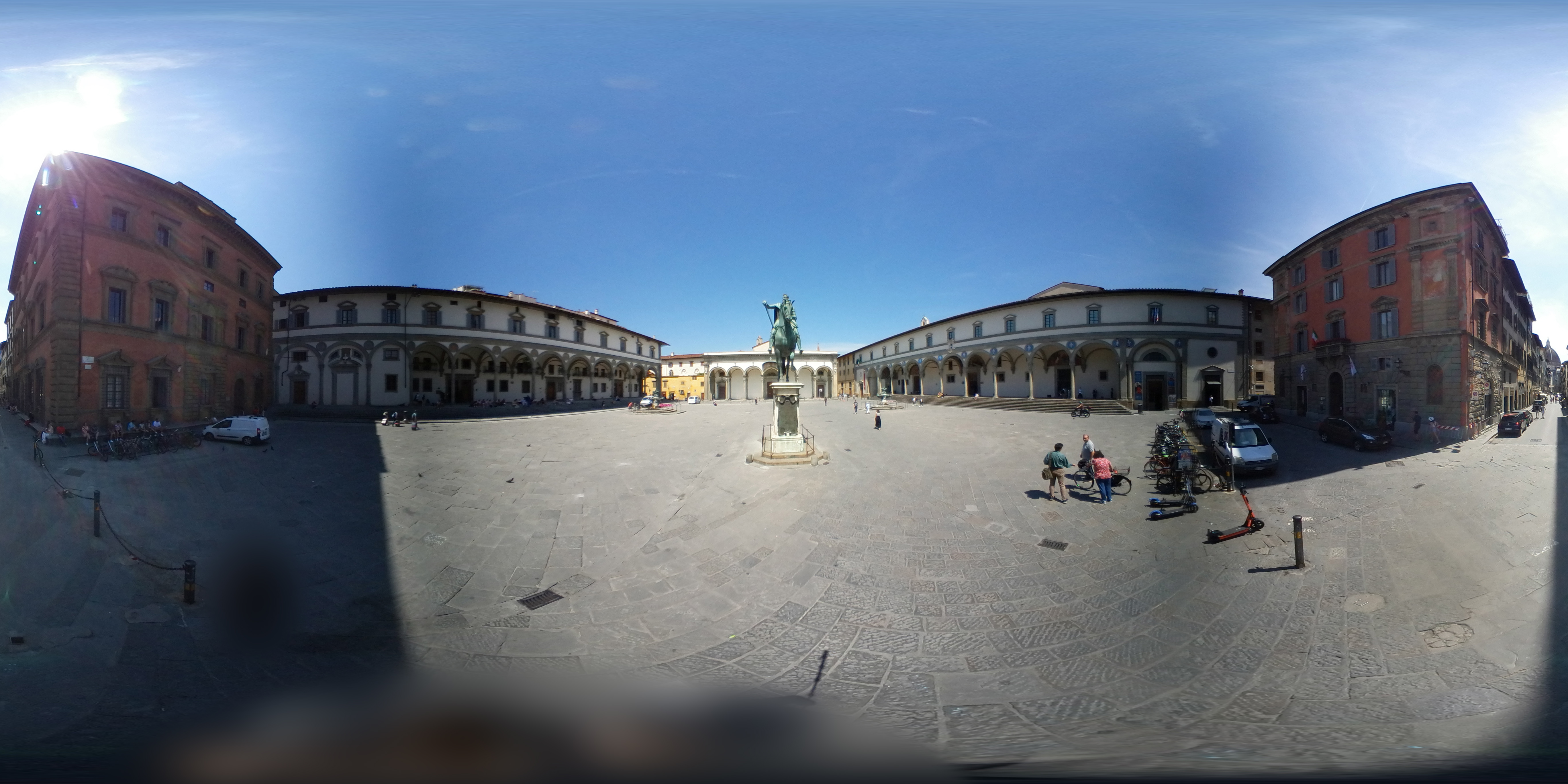 Firenze - Piazza della Santissima Annunziata - 360 panorama