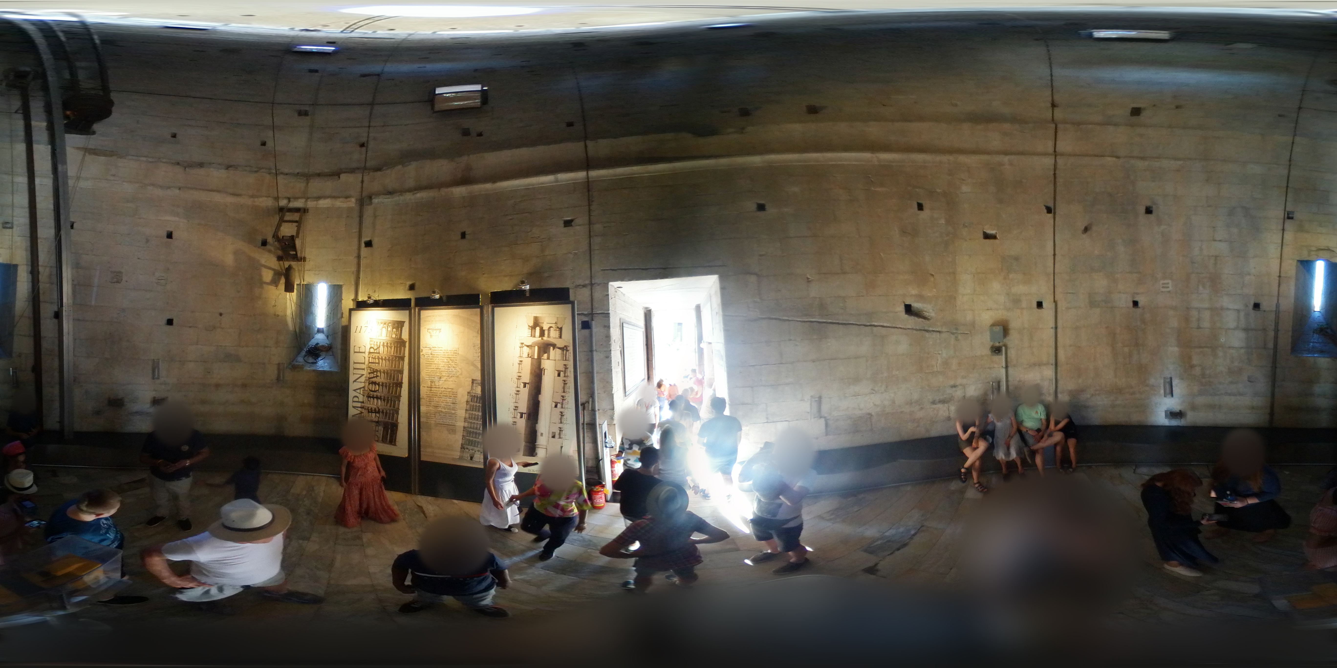 Pisa - Tower of Pisa - Interior - 360 panorama