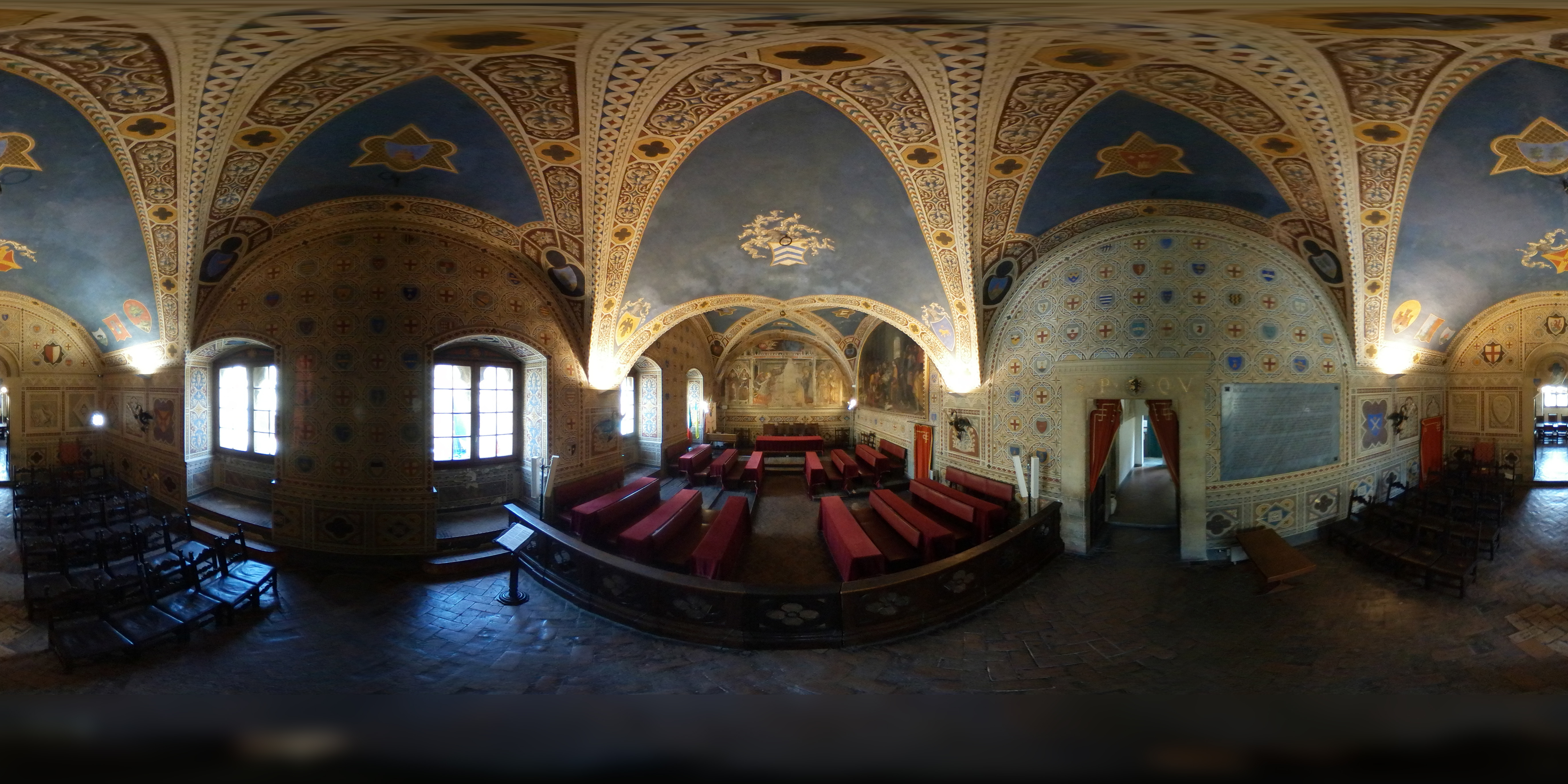 Volterra - Palazzo dei Priori - Room - 360 panorama