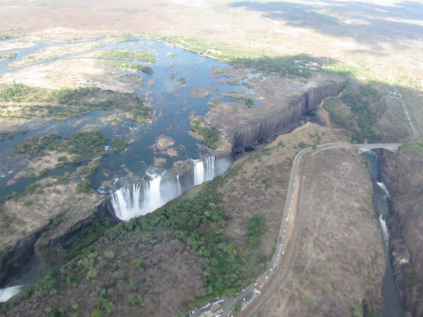 Victoria Falls - From helicopter